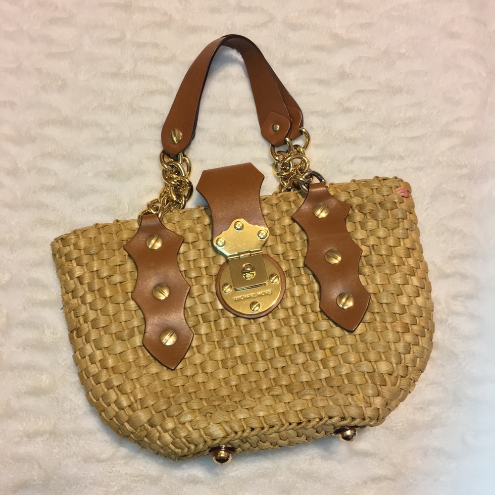 Michael Kors ‘Santorini’ Straw Handbag